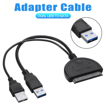 SATA To USB 3.0 Adapter Computer Cable Connector Double USBS 5 Gbps Transfer Rate Support for 2.5 Inches SSD HDD Hard Drive
SATA To USB 3.0 Adapter Computer Cable Connector Double USBS 5 Gbps Transfer Rate Support for 2.5 Inches SSD HDD Hard Drive