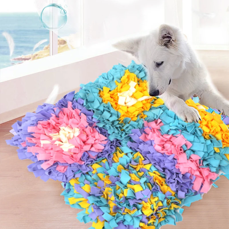 Pet Sniffing Feeding Colorful Puzzle Pet Dog Snuffle Mat Stress Release Dog Mattress Anti-Feeding Biting Knot Toy Blanket
Pet Sniffing Feeding Colorful Puzzle Pet Dog Snuffle Mat Stress Release Dog Mattress Anti-Feeding Biting Knot Toy Blanket