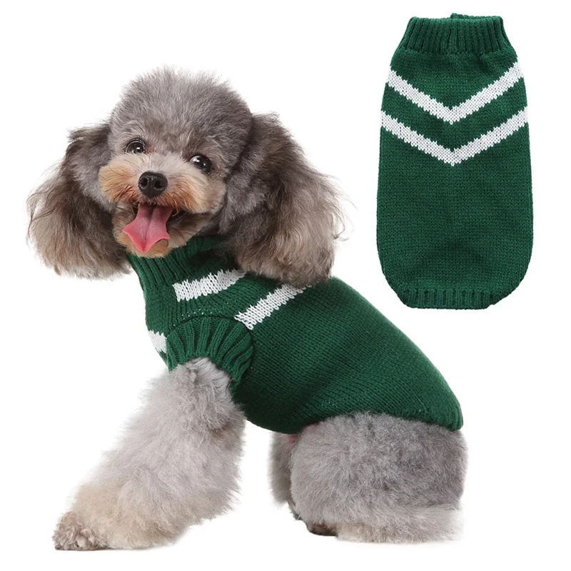 Pet Autumn And Winter Warm Costume Knitting Clothes Small And Medium Dogs Double V-shaped Stripes Sweater
Pet Autumn And Winter Warm Costume Knitting Clothes Small And Medium Dogs Double V-shaped Stripes Sweater