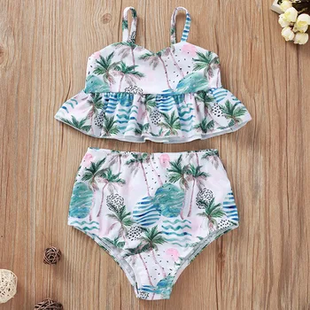 Strap Coconut Flower Printed Shorts Set Swimming Suit For Baby Girl Swimwear Top Bikini Bodysuit maillot de bain fille
Strap Coconut Flower Printed Shorts Set Swimming Suit For Baby Girl Swimwear Top Bikini Bodysuit maillot de bain fille