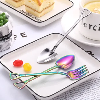 Shovel/Branches Leaf Shape Ice Cream Spoon&Fork Multicolor Spoon Fork Long Handle Creative Coffee Ice Cream Tools Flatware
Shovel/Branches Leaf Shape Ice Cream Spoon&Fork Multicolor Spoon Fork Long Handle Creative Coffee Ice Cream Tools Flatware
