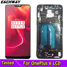 for Oneplus 6 LCD Display + Touch Screen Panel Digitizer Assembly Replacement LCD Screen One plus 6 Mobile Phone 6.28" + Frame
for Oneplus 6 LCD Display + Touch Screen Panel Digitizer Assembly Replacement LCD Screen One plus 6 Mobile Phone 6.28" + Frame
