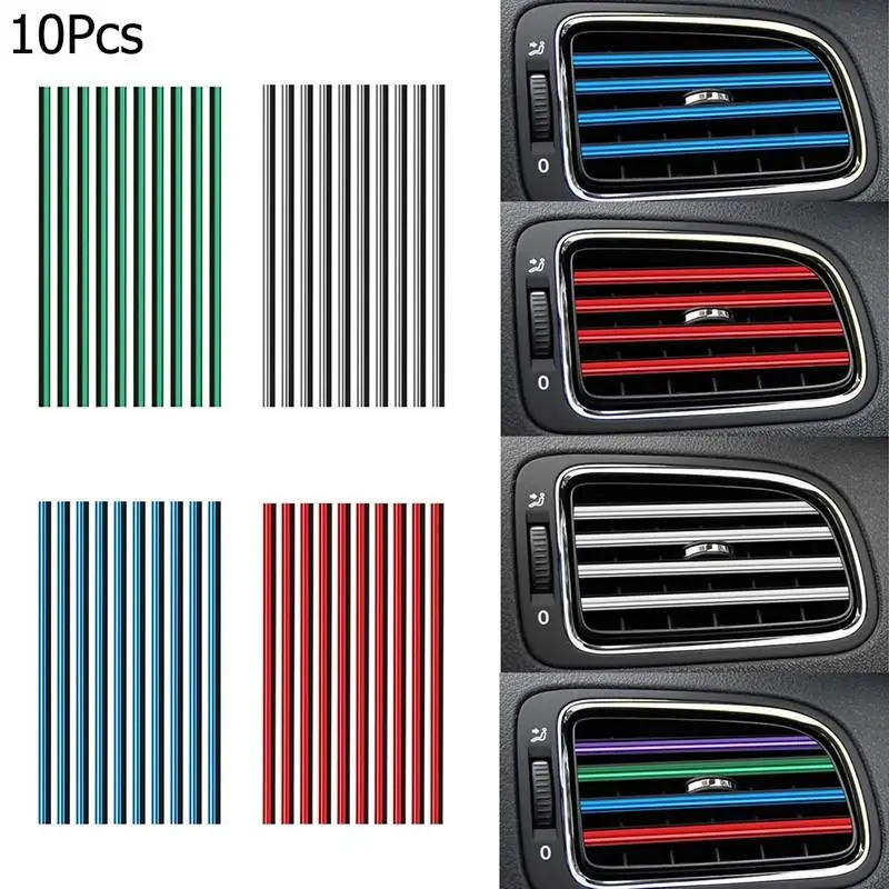 10pcs/set Car Air Vent Sticker 20cm Interior Styling Mouldings Decoration Strips DIY Trim For Air Conditioner Outlet
10pcs/set Car Air Vent Sticker 20cm Interior Styling Mouldings Decoration Strips DIY Trim For Air Conditioner Outlet
