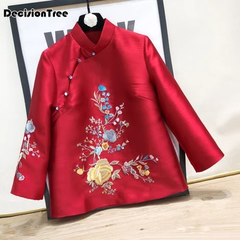 2020 traditional chinese clothing cheongsam shirts women cheongsam blouse flower embroidery qipao top hanfu tangsuit 
2020 traditional chinese clothing cheongsam shirts women cheongsam blouse flower embroidery qipao top hanfu tangsuit