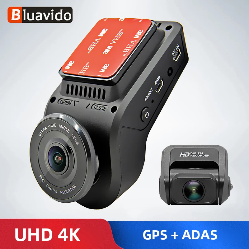 Bluavido 4K 2160P Dash cam with 1080P Rear Camera GPS logger ADAS IMAX323 sensor car Video Recorder Novatek96663 Nightvision DVR
Bluavido 4K 2160P Dash cam with 1080P Rear Camera GPS logger ADAS IMAX323 sensor car Video Recorder Novatek96663 Nightvision DVR