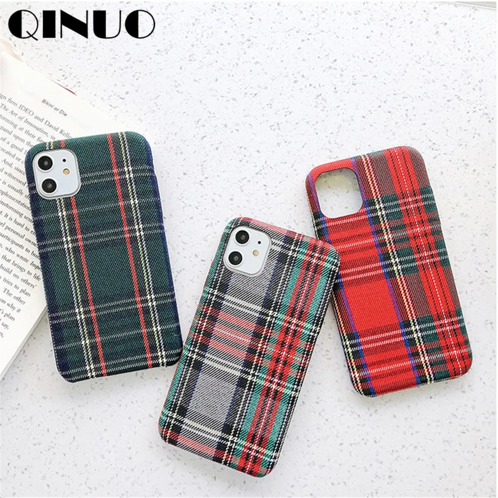 QINUO Cloth Case for IPhone 11 Pro Max Winter Warm Plaid Plush Case for IPhone 6 6S 7 8 plus X XS Max XR Fabric Soft TPU Cover
QINUO Cloth Case for IPhone 11 Pro Max Winter Warm Plaid Plush Case for IPhone 6 6S 7 8 plus X XS Max XR Fabric Soft TPU Cover