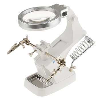 Multifunction Welding LED Magnifier Helping Hand Soldering Magnifying Clamp
Multifunction Welding LED Magnifier Helping Hand Soldering Magnifying Clamp