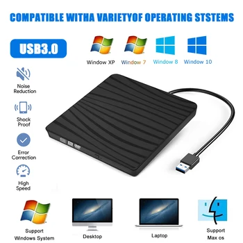 USB 3.0 External DVD Burner Writer Recorder DVD RW Optical Drive CD/DVD ROM Player MAC OS Windows XP/7/8/10 ABS Plastic Material
USB 3.0 External DVD Burner Writer Recorder DVD RW Optical Drive CD/DVD ROM Player MAC OS Windows XP/7/8/10 ABS Plastic Material