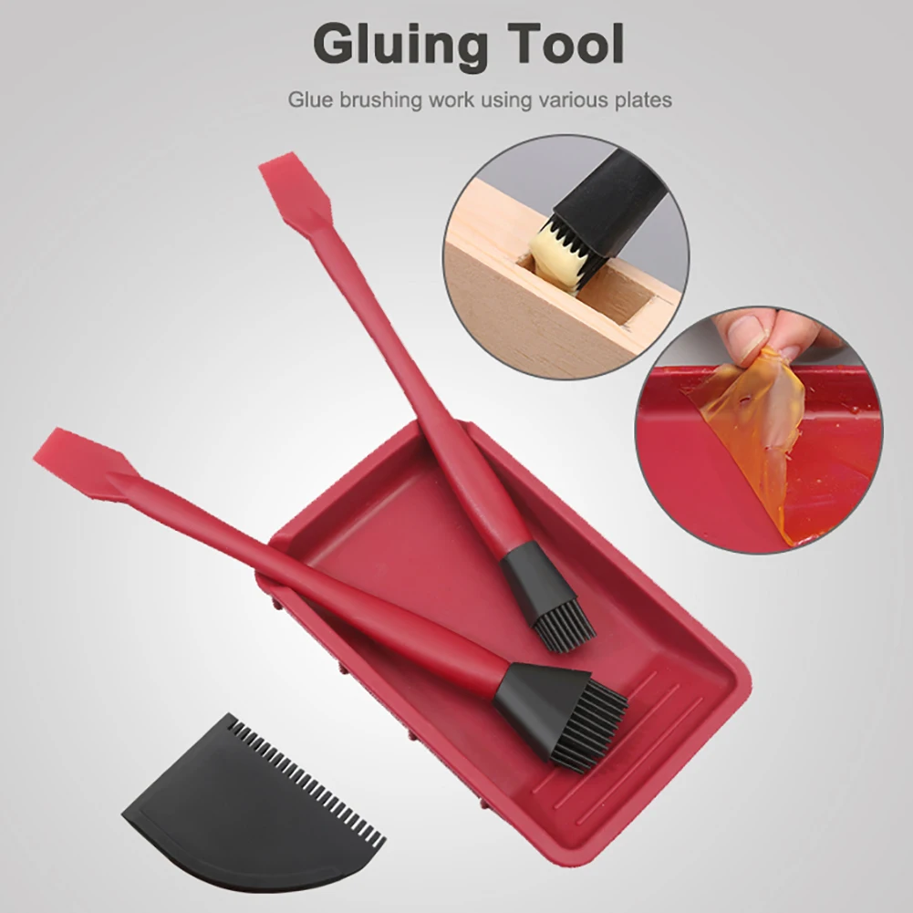 4pcs Woodworking Glue Tools Kit Silicone Brushes With Applicator Squeegee Glue Tray Wood Glue Up Set Glue Applicator Tools
4pcs Woodworking Glue Tools Kit Silicone Brushes With Applicator Squeegee Glue Tray Wood Glue Up Set Glue Applicator Tools