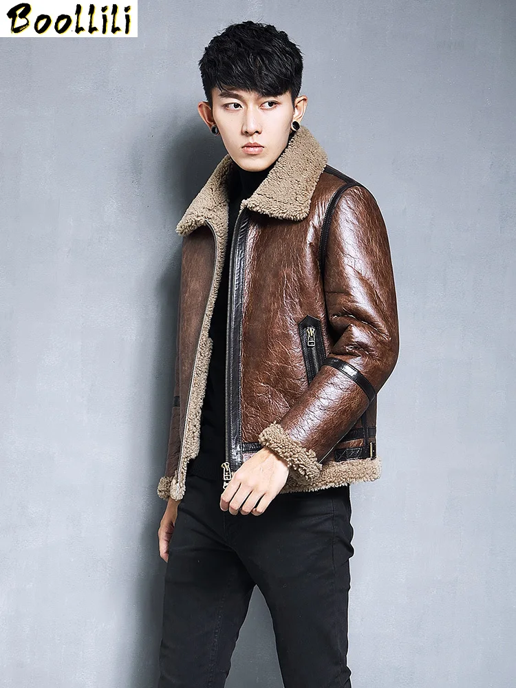 Мужская зимняя куртка из натуральной овечьей шкуры Boollili
Мужская зимняя куртка из натуральной овечьей шкуры Boollili