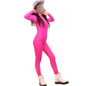 New Sexy Women Full Body Dance Wear One Piece Bodysuit Black Jumpsuit High Elastic Shiny Lycra Spandex Leotard FX1112
New Sexy Women Full Body Dance Wear One Piece Bodysuit Black Jumpsuit High Elastic Shiny Lycra Spandex Leotard FX1112