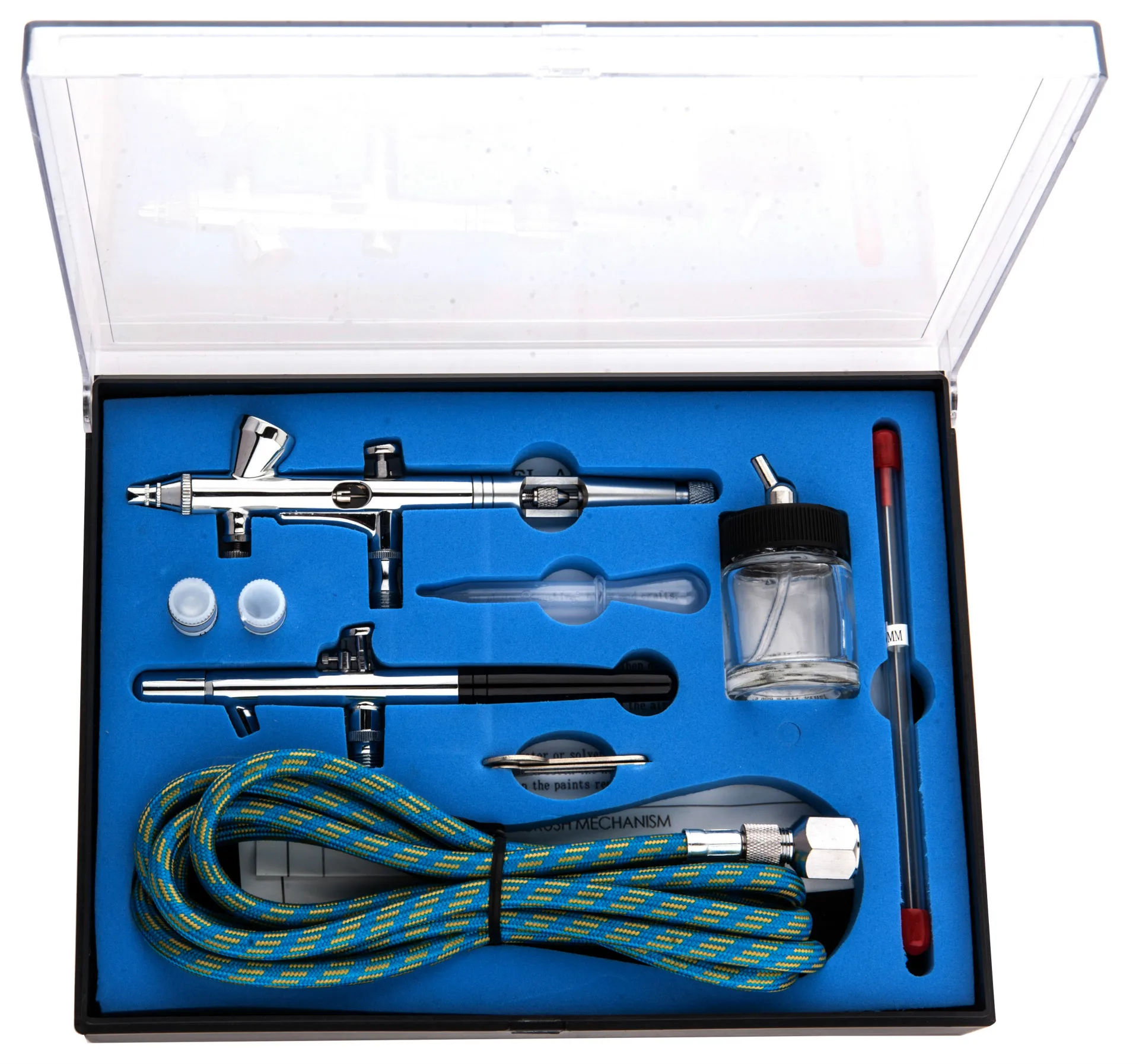 Supply 2 Loaded 0.2 & 0.35 Caliber on Pot & Amp; under Suction Style Airbrush Set TD-280k
Supply 2 Loaded 0.2 & 0.35 Caliber on Pot & Amp; under Suction Style Airbrush Set TD-280k