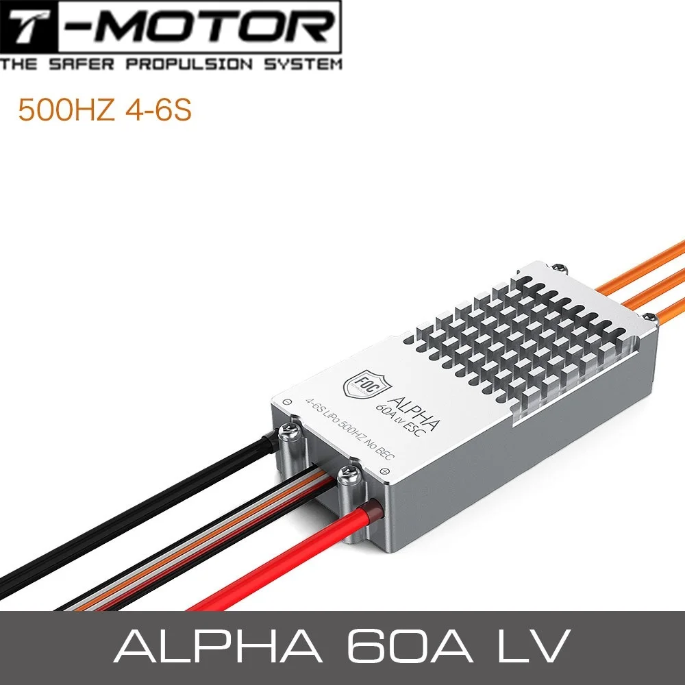 

T-MOTOR ALPHA 60A LV ESC 4-6S Lipo 500Hz Electronic Speed Controller For Brushless Motor RC Drone