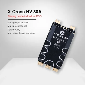 Flycolor RC ESC X-Cross HV 80A 5-12S BLHeli32 Telemetry Brushless ESC for RC FPV Racing Freestyle Long Range Multicopter
Flycolor RC ESC X-Cross HV 80A 5-12S BLHeli32 Telemetry Brushless ESC for RC FPV Racing Freestyle Long Range Multicopter
