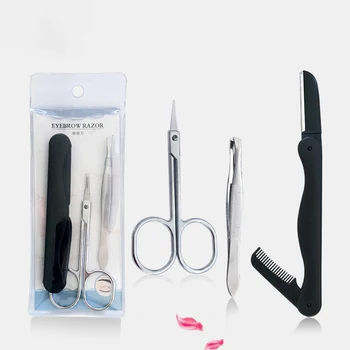 3Pcs Folding Eyebrow Trimmer Scissors And Eyebrow Clip With Comb Portable Eye Brow Razor Eyebrow Shaping Tool Beauty Repair Set
3Pcs Folding Eyebrow Trimmer Scissors And Eyebrow Clip With Comb Portable Eye Brow Razor Eyebrow Shaping Tool Beauty Repair Set