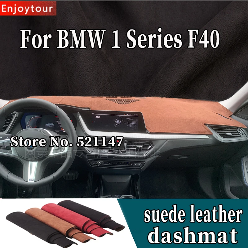 

For BMW 1 Series F40 128ti M135I 2020 2021 2022 Suede Leather Dashmat Dashboard Cover Pad Dash Mat Car-styling Accessories