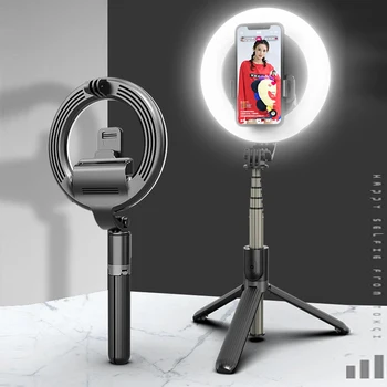 Wireless Bluetooth Selfie Stick led ring light tripod For iPhone 11 Pro 7 8 Foldable Handheld Monopod Shutter Remote Tripod
Wireless Bluetooth Selfie Stick led ring light tripod For iPhone 11 Pro 7 8 Foldable Handheld Monopod Shutter Remote Tripod