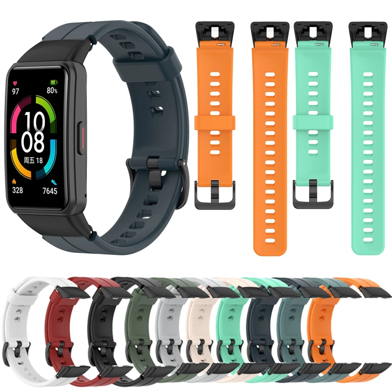 For Honor Band 6 Soft Silicone Strap Replacement Watch Band Sports Wristband For Huawei Band6 Bracelet Smart Watch Accessories
For Honor Band 6 Soft Silicone Strap Replacement Watch Band Sports Wristband For Huawei Band6 Bracelet Smart Watch Accessories