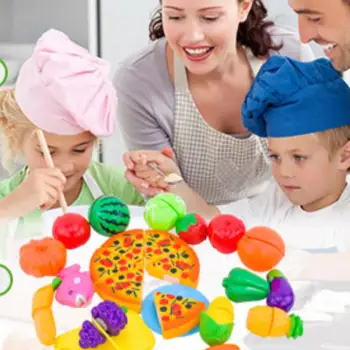 24Pcs Children Plastic Mini Pizza Fruit Vegetable Cutter Kid DIY Pretend Play Educational Toy Set for Girl Kid Miniature Play
24Pcs Children Plastic Mini Pizza Fruit Vegetable Cutter Kid DIY Pretend Play Educational Toy Set for Girl Kid Miniature Play