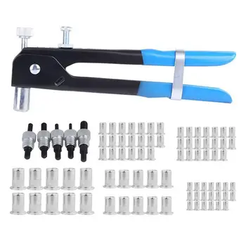 106PCS Manual Rivets Nut Gun Tool M3-M8 Manual Threaded Nut Riveter Tool Hand Nuts Riveters Pull Setter
106PCS Manual Rivets Nut Gun Tool M3-M8 Manual Threaded Nut Riveter Tool Hand Nuts Riveters Pull Setter