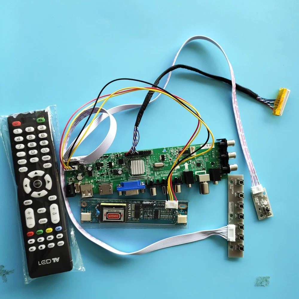 Kit For LTN184HT01-F01 DVB-T TV screen Panel digital HDMI USB LVDS 1920X1080 30pin 2 CCFL controller board 18.4"
Kit For LTN184HT01-F01 DVB-T TV screen Panel digital HDMI USB LVDS 1920X1080 30pin 2 CCFL controller board 18.4"
