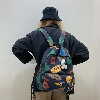 Student Computer Backpack Large Capacity Travel Bag Printed Graffiti Small Fresh Wild Backpack Shoulder Bag for Teenage Girls
Student Computer Backpack Large Capacity Travel Bag Printed Graffiti Small Fresh Wild Backpack Shoulder Bag for Teenage Girls