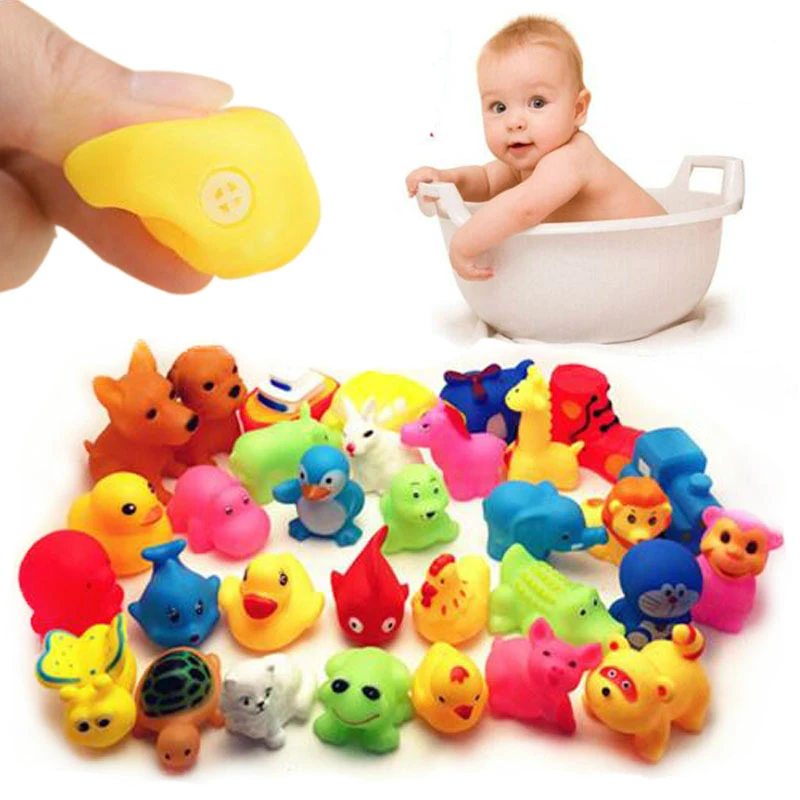 10Pcs Cute Animals Swimming Water Toys For Children Soft Rubber Float Squeeze Sound Squeaky Bathing Toy For Baby Bath Toys Gift
10Pcs Cute Animals Swimming Water Toys For Children Soft Rubber Float Squeeze Sound Squeaky Bathing Toy For Baby Bath Toys Gift