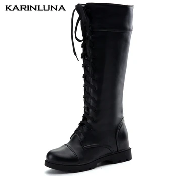 Karinluna New Fashion Vintage Wholesale Plus Size 43 Lace Up Winter Shoes Riding Boots Women
Karinluna New Fashion Vintage Wholesale Plus Size 43 Lace Up Winter Shoes Riding Boots Women