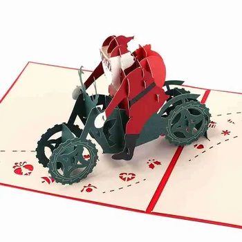 1pc 3D Greeting Card Santa On Motorcycle Christmas Party Cards With Envelope New Year Greeting Card Party Invitation Postcard
1pc 3D Greeting Card Santa On Motorcycle Christmas Party Cards With Envelope New Year Greeting Card Party Invitation Postcard