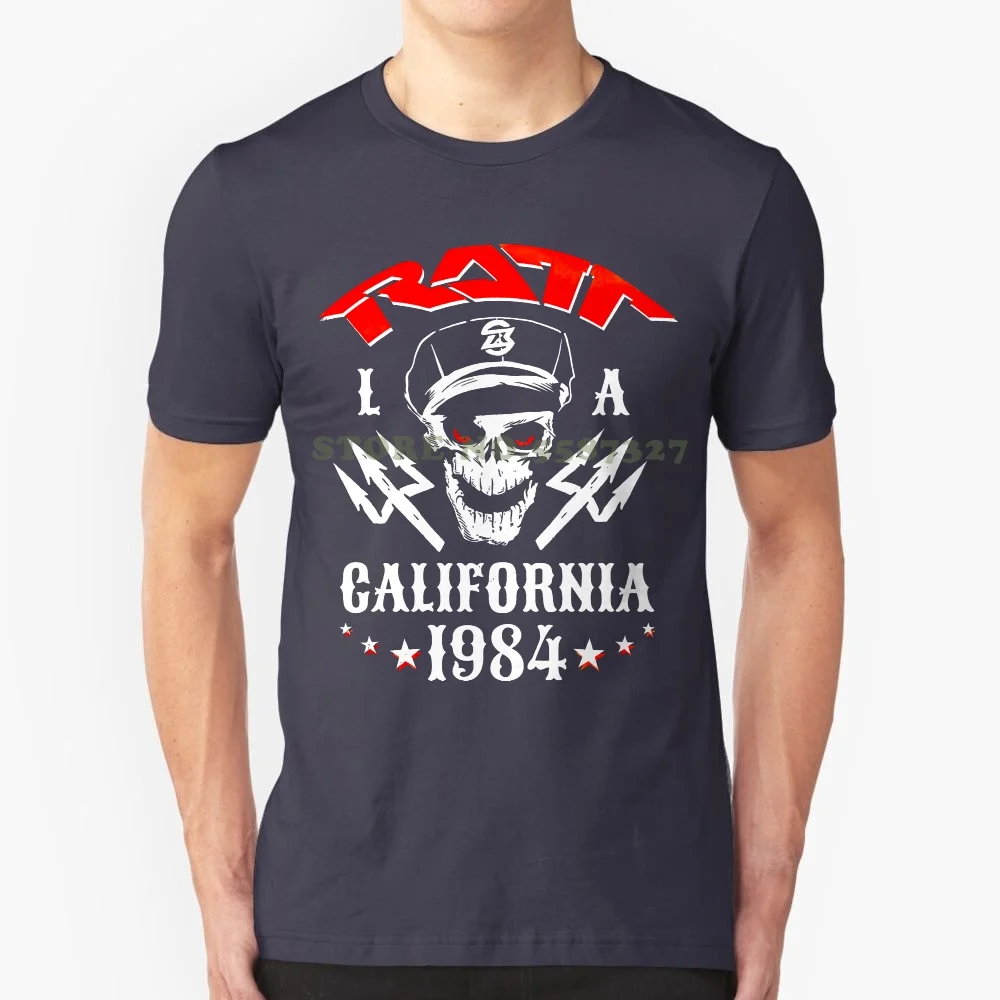 

Ratt 1984 T Shirt California Heavy Metal Rock N Roll Smoke Cotton Sizes Sm-2xl Short Sleeves 100% Cotton