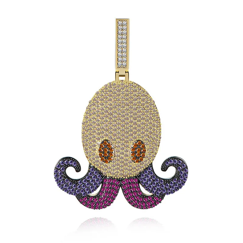 Multicolor Octopus Pendant Necklace With Chain Fashion Hip Hop Jewelry Micro Pave Zircon Animal Iced Out Necklace
Multicolor Octopus Pendant Necklace With Chain Fashion Hip Hop Jewelry Micro Pave Zircon Animal Iced Out Necklace