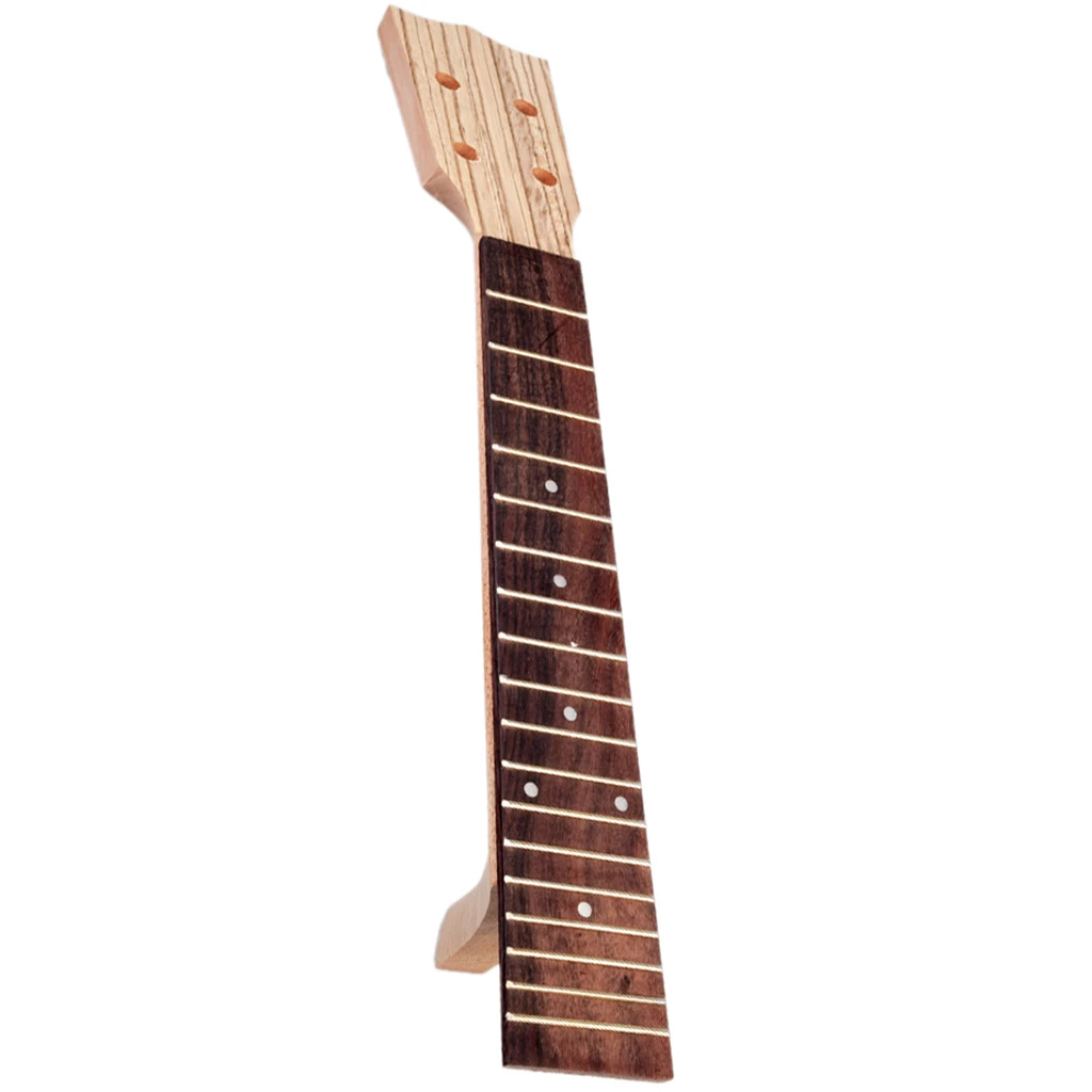 Rosewood Fingerboard Zebrawood Ukulele Neck DIY Hawaii Guitar Parts for 23 inch ukulele Rosewood Fingerboard Zebrawood Ukulele Neck DIY Hawaii Guitar Parts for 23 inch ukulele