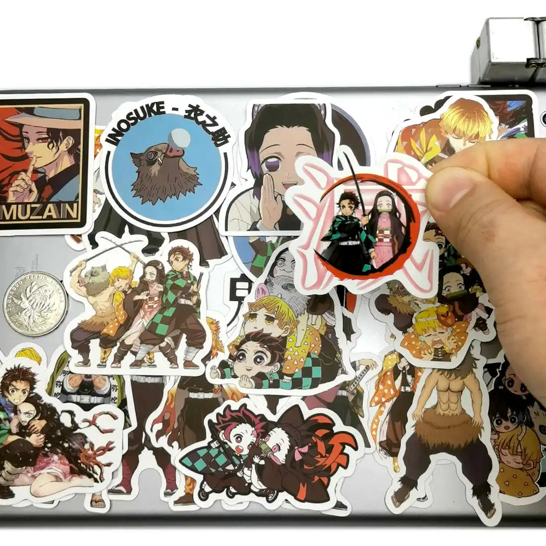 50pcs Funny Comic Demon Slayer Japan Anime Cool Cartoon Scrapbook Stationery Phone Laptop Luggage Guitar Skateboard Car Stickers | Игрушки и