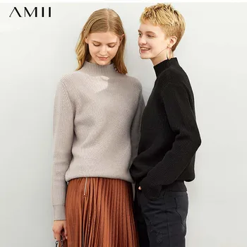 Amii French Ins 100-tie Sweater Fall New Rabbit-like Half-high-collar Stitched Loose Top 11920176
Amii French Ins 100-tie Sweater Fall New Rabbit-like Half-high-collar Stitched Loose Top 11920176