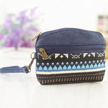 Ethnic Canvas Mini Wallet Women Double Zipper Coin Purses Children Coin Wallet For Girls Key Wallets
Ethnic Canvas Mini Wallet Women Double Zipper Coin Purses Children Coin Wallet For Girls Key Wallets