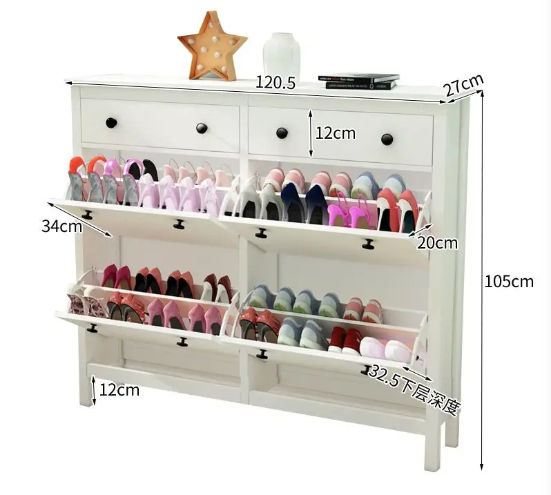 Nordic Tipper Shoe Cabinet Simple Modern 17CM Ultra-thin Shoe Cabinet Large Capacity Narrow Hall Cabinet Hannis Entry Shoe Cabin
Nordic Tipper Shoe Cabinet Simple Modern 17CM Ultra-thin Shoe Cabinet Large Capacity Narrow Hall Cabinet Hannis Entry Shoe Cabin