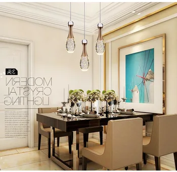 Modern Romantic Dinner Room Led Bubble Crystal Pendant Light Crystal Lamp Cafe Bar Hanging Lamp 3 Heads Light luminaire suspendu
Modern Romantic Dinner Room Led Bubble Crystal Pendant Light Crystal Lamp Cafe Bar Hanging Lamp 3 Heads Light luminaire suspendu