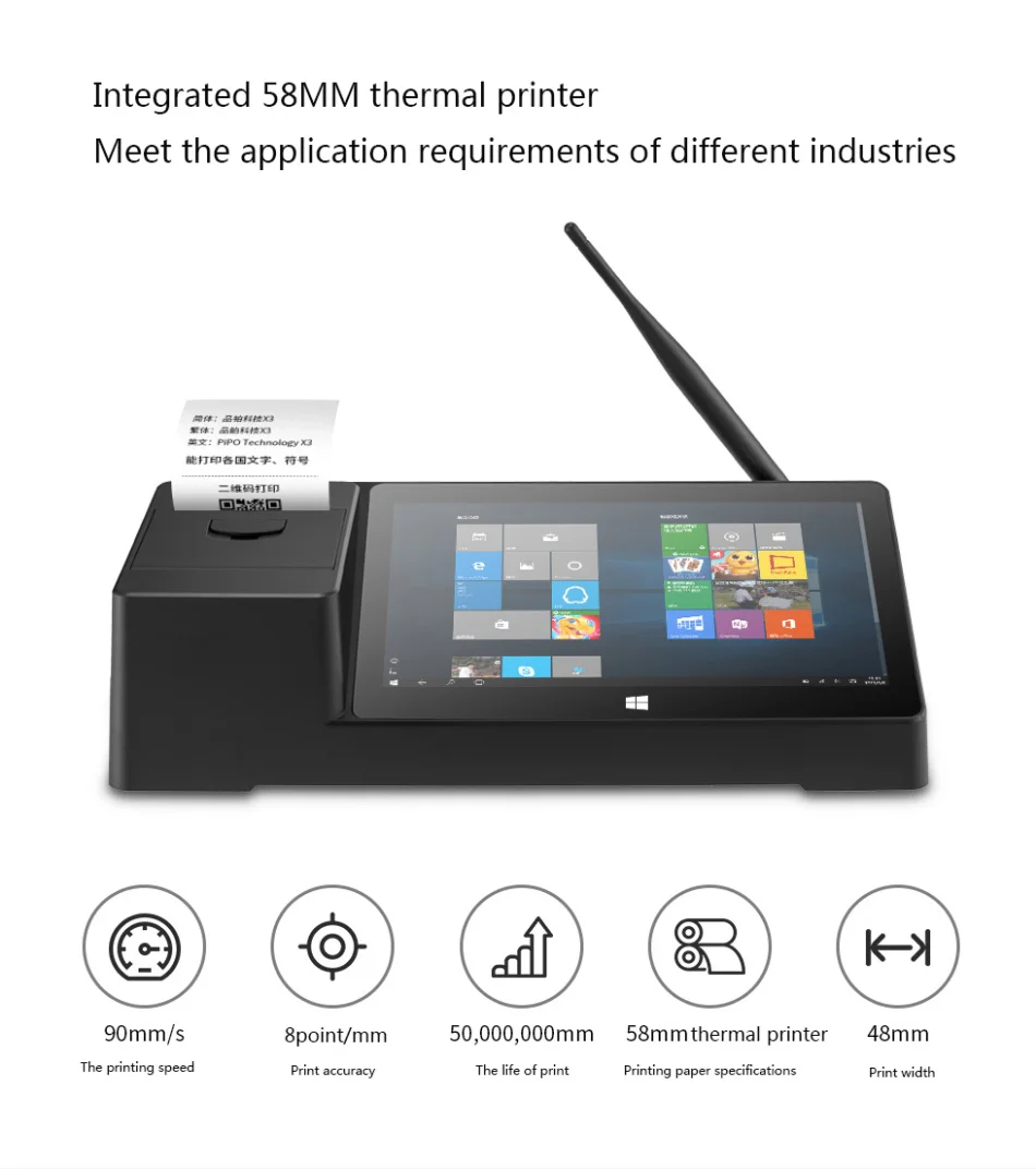 original X3 Windows Mini PC Desktop Computer 58mm Terminal Printer Pos Payment Intel Z8350 Wireless Smart Box 2G RAM RS232 4 USB
original X3 Windows Mini PC Desktop Computer 58mm Terminal Printer Pos Payment Intel Z8350 Wireless Smart Box 2G RAM RS232 4 USB