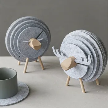 Creative Wool Cup Mats Nordic Cute Sheep-Shaped Non-slip Oasters Place Round Thermal Insulation Pad DIY Kitchen Bar Decorations
Creative Wool Cup Mats Nordic Cute Sheep-Shaped Non-slip Oasters Place Round Thermal Insulation Pad DIY Kitchen Bar Decorations
