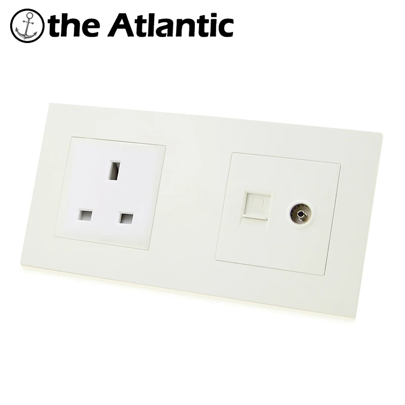 Atlectric UK Plug Socket RJ45 Computer Data TV Port Dual RJ45 Double Socket Power Electrical Outlet 172mm*86mm
Atlectric UK Plug Socket RJ45 Computer Data TV Port Dual RJ45 Double Socket Power Electrical Outlet 172mm*86mm