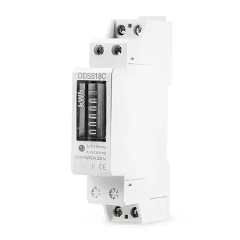 18mm Din Rail Single Phase Analog Counter Electricity Power Consumption Wattmeter Energy Meter Watt kWh 5-32A AC 230V
18mm Din Rail Single Phase Analog Counter Electricity Power Consumption Wattmeter Energy Meter Watt kWh 5-32A AC 230V