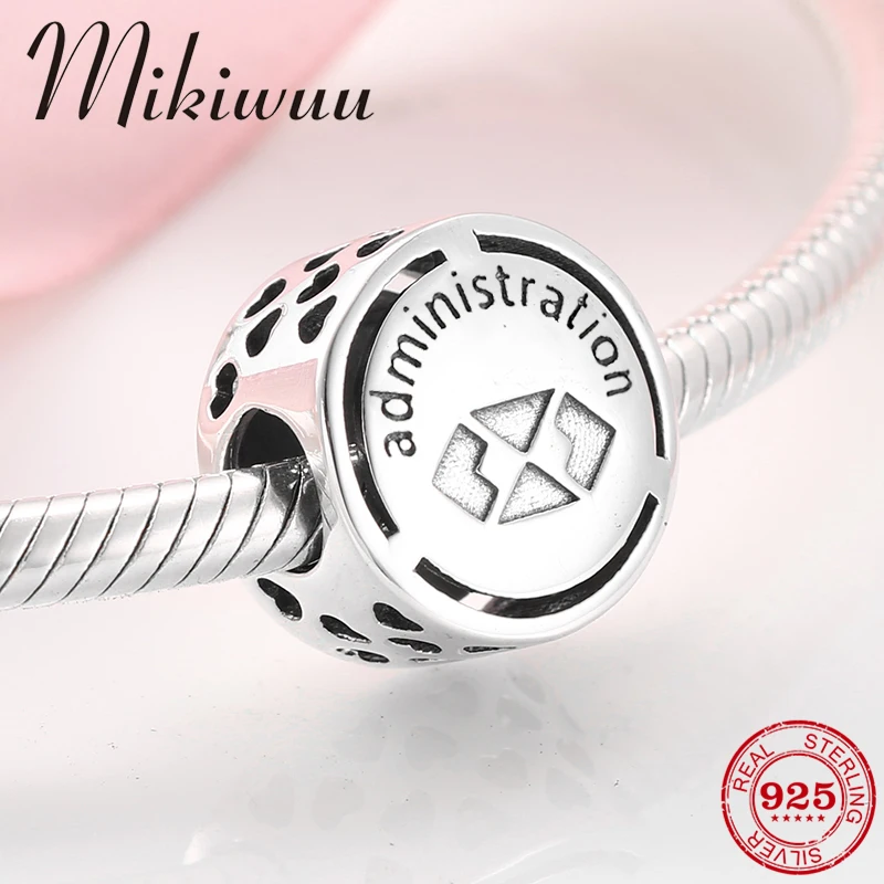 925 Sterling Silver administration Symbol occupation sign DIY Beads Fit Original Pandora Charm Bracelet necklace Jewelry making 
925 Sterling Silver administration Symbol occupation sign DIY Beads Fit Original Pandora Charm Bracelet necklace Jewelry making