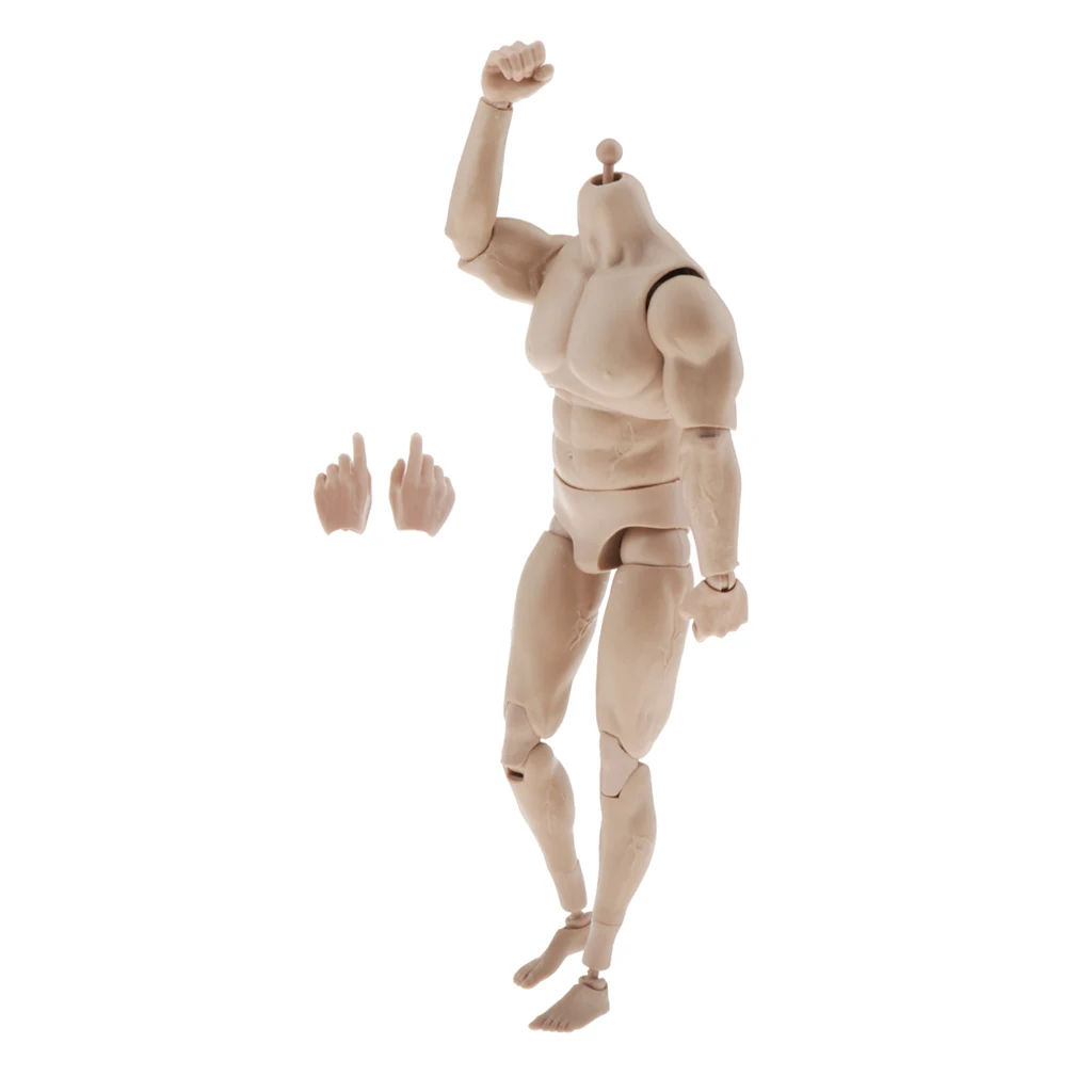 Male Figure Body, Muscular Man Doll Male Female Set PVC Movebale Action Figure Model for SHF (Height:28cm) Male Figure Body, Muscular Man Doll Male Female Set PVC Movebale Action Figure Model for SHF (Height:28cm)