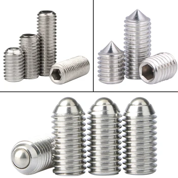 M3 M4 M5 M6 M8 M10 Hex Socket Set Grub Allen Cup cone Point Screw Metric Spring Ball Plunger PointMachineBolt 304Stainless Steel 
M3 M4 M5 M6 M8 M10 Hex Socket Set Grub Allen Cup cone Point Screw Metric Spring Ball Plunger PointMachineBolt 304Stainless Steel