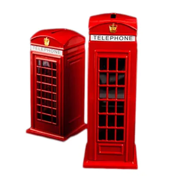 English Metal Alloy Save Money Coin Bank London Street Red Telephone Booth Bank Souvenir Model Box
English Metal Alloy Save Money Coin Bank London Street Red Telephone Booth Bank Souvenir Model Box