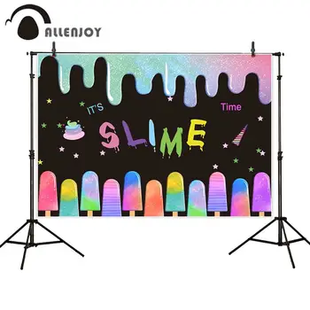Allenjoy Candy Bar Background Cloth Colorful Ice Cream Stars Cake It's Slime Time Birthday Party Decor Baby Shower Backdrop Prop
Allenjoy Candy Bar Background Cloth Colorful Ice Cream Stars Cake It's Slime Time Birthday Party Decor Baby Shower Backdrop Prop