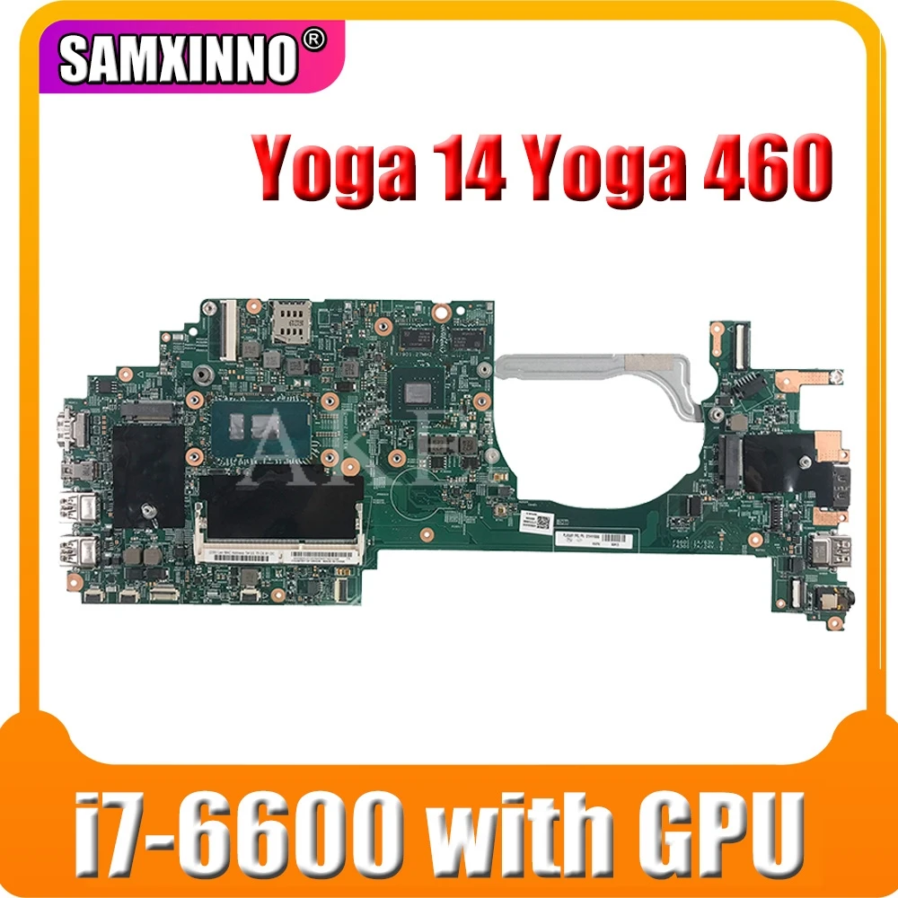 Фото 448.05106.0021 материнская плата для For Lenovo ThinkPad P40 YOGA 460 ноутбука процессор i7 6600U 2G