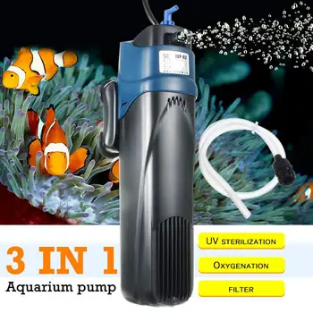 3 in 1 5W Aquarium Filter Pump with UV Lamp UV Sterilizer Lights Fish Tank Submersible Oxygen Water Treatment Purifier
3 in 1 5W Aquarium Filter Pump with UV Lamp UV Sterilizer Lights Fish Tank Submersible Oxygen Water Treatment Purifier