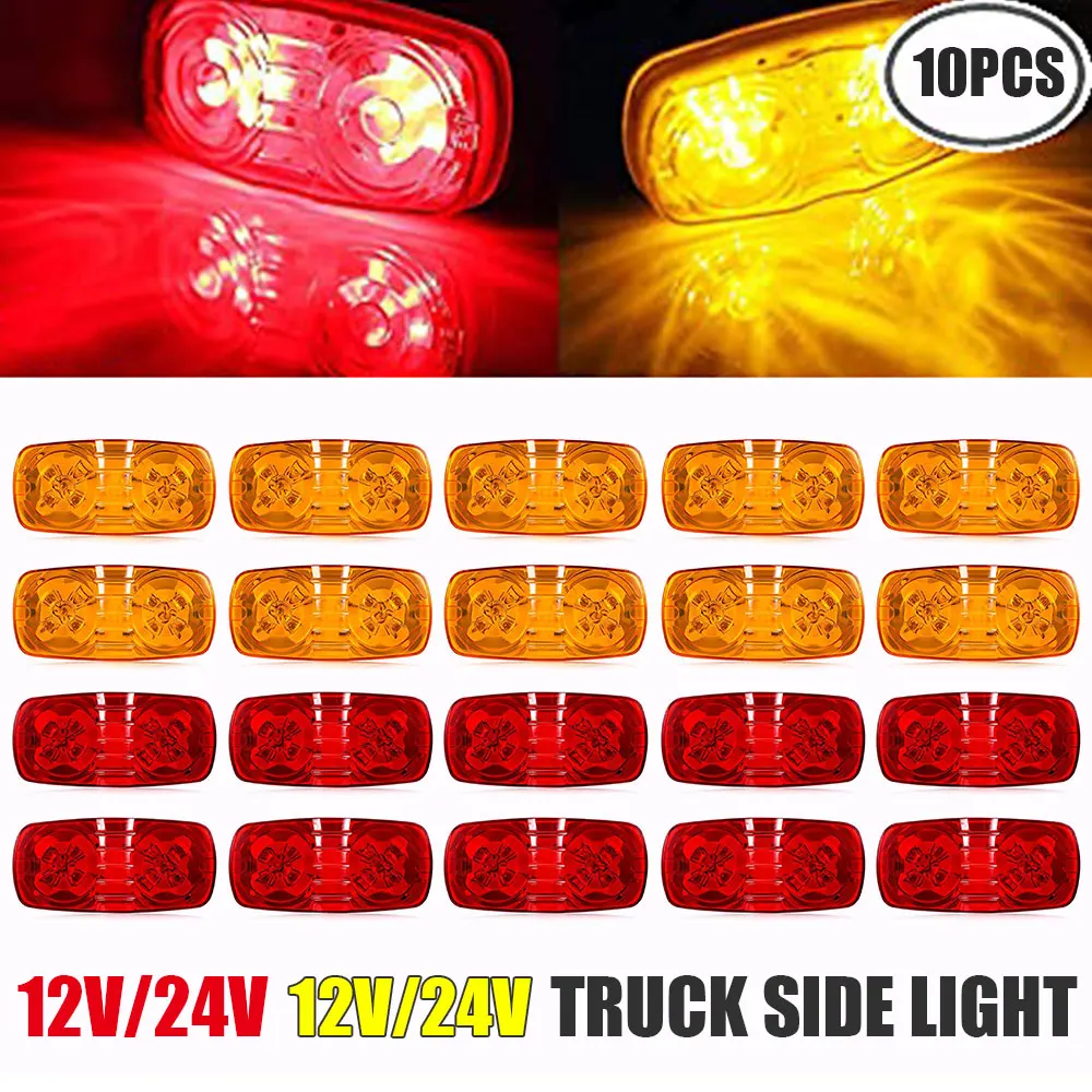 10pcs Amber Trailer Sign Light 10LED Double Porthole Side Sign Light LED Light Indicator Surface Mount RV Camper DC12V-24V
10pcs Amber Trailer Sign Light 10LED Double Porthole Side Sign Light LED Light Indicator Surface Mount RV Camper DC12V-24V