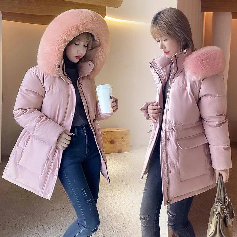 EHQAXIN Winter Womens Cotton-Padded Coat Fashion Hooded Big Fur Collar Long-Sleeved Drawstring Mid-Length Jacket Keep Warm M-2XL
EHQAXIN Winter Womens Cotton-Padded Coat Fashion Hooded Big Fur Collar Long-Sleeved Drawstring Mid-Length Jacket Keep Warm M-2XL